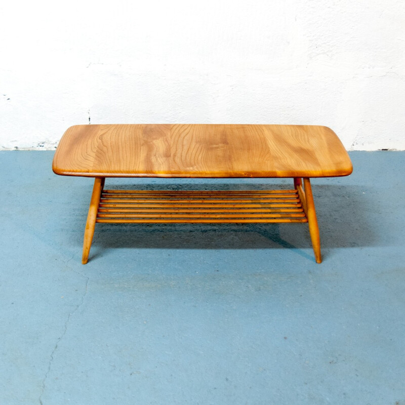 Vintage coffee table in wood by Lucian Ercolani - 1960s