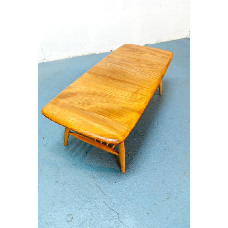 Table basse vintage en bois de Lucian Ercolani - 1960