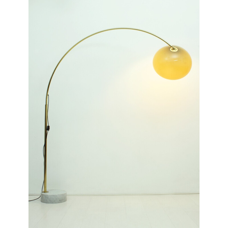 Arched floor Lamp with marble foot - 1960s