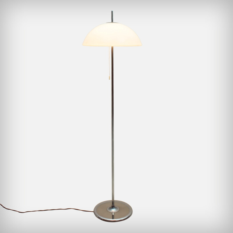 German Chrome & Acrylate Floor Lamp from Kaiser Leuchten - 1970s