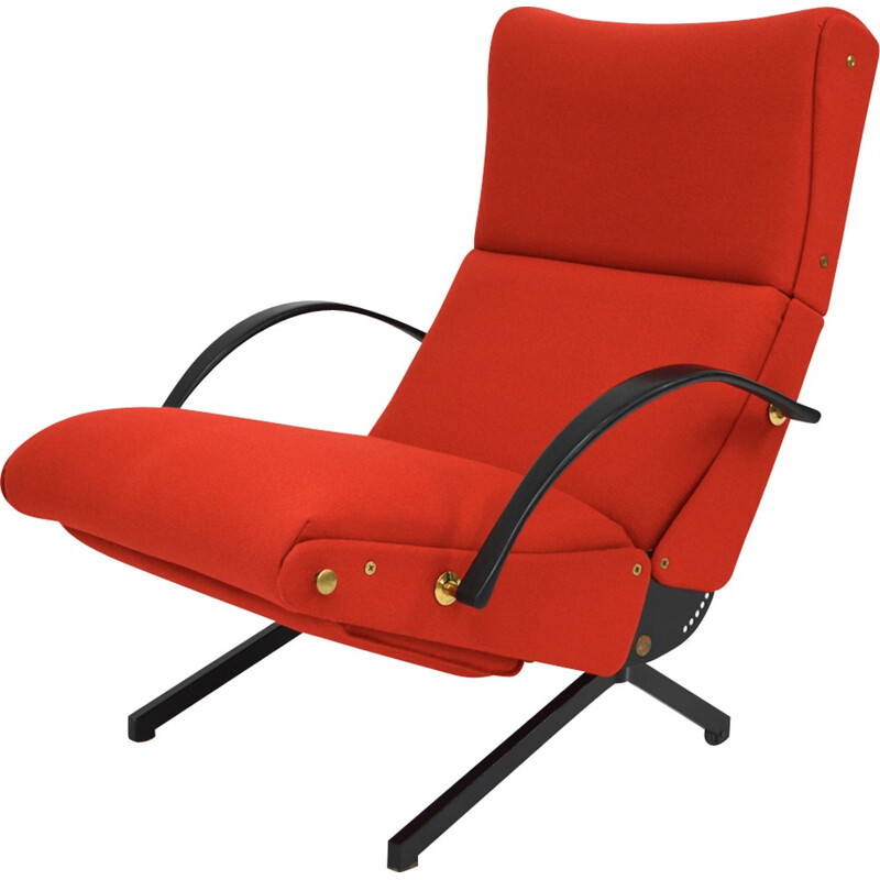 P40 Lounge Chair with New Upholstery by Osvaldo Borsani - 1950s