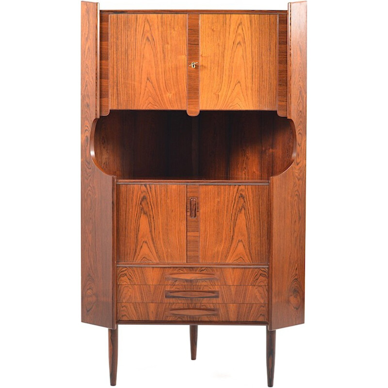 Mid-century Danish rosewood corner cabinet - 1960s