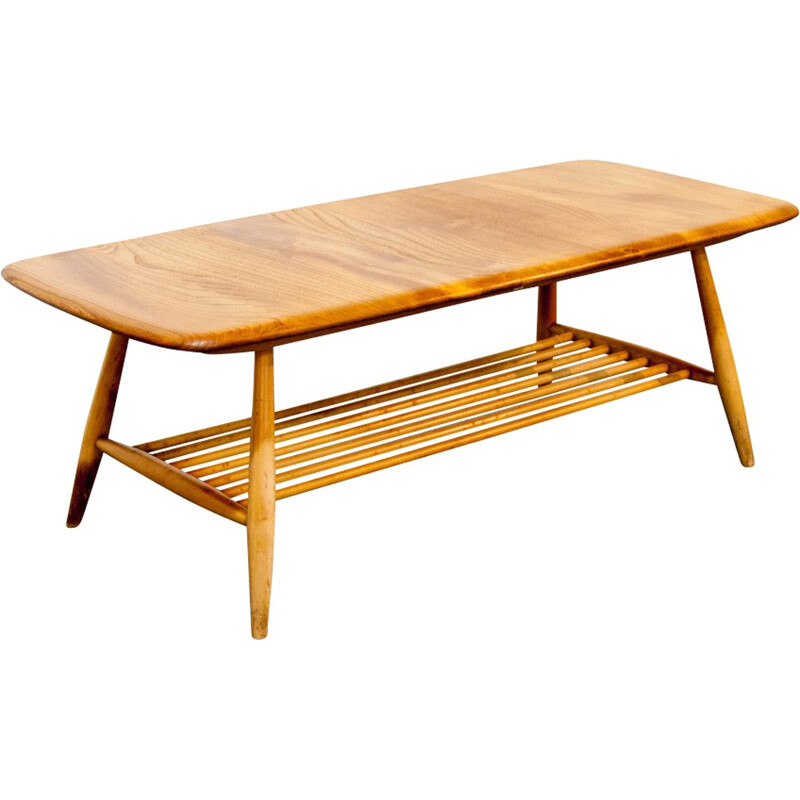 Vintage coffee table in wood by Lucian Ercolani - 1960s