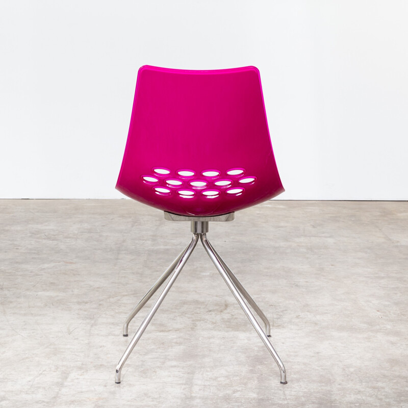 Set of 4 'Jam' pink and black chairs by Archirivolto pour Calligaris - 2000