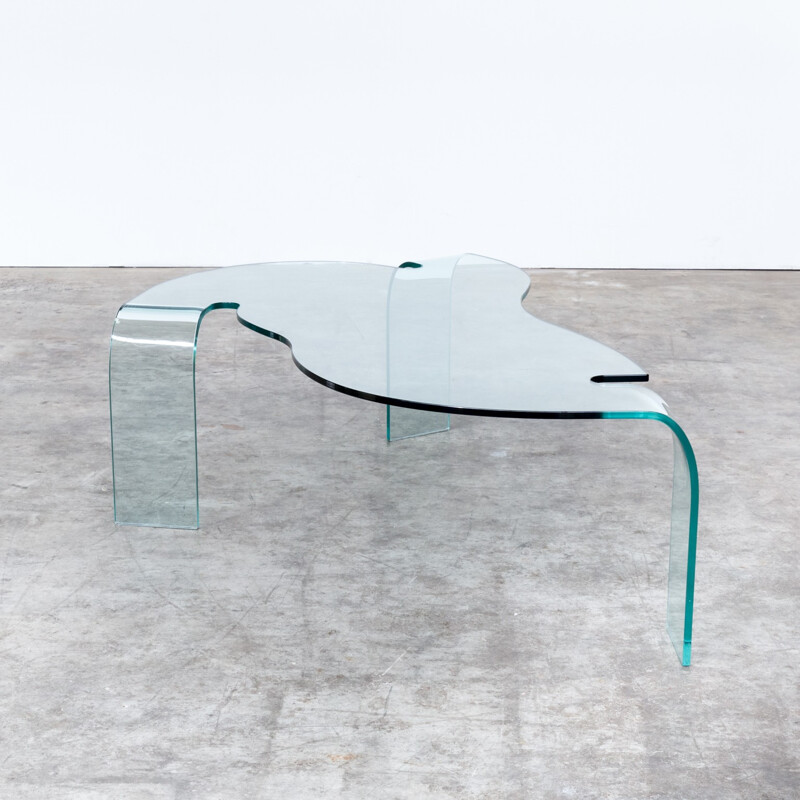 Hans von Klier glass design coffee table for Fiam - 1990s
