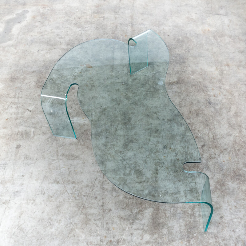 Hans von Klier glass design coffee table for Fiam - 1990s