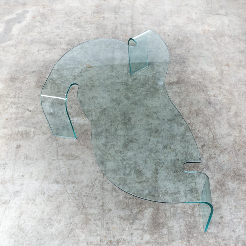 Table basse en verre de Hans von Klier pour Fiam - 1990