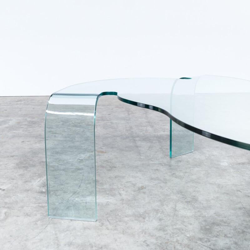 Hans von Klier glass design coffee table for Fiam - 1990s