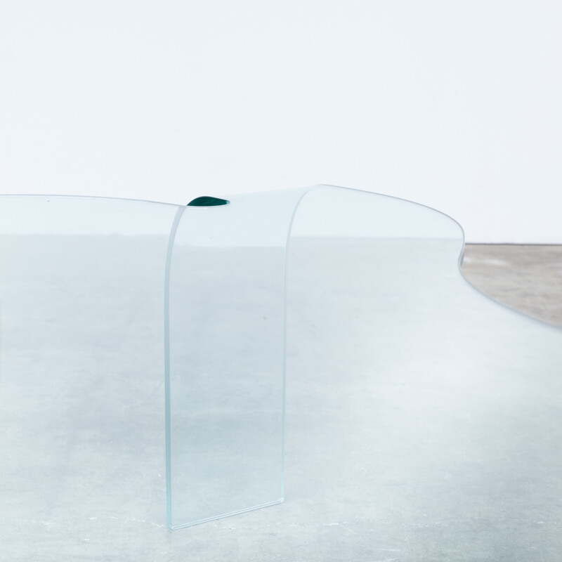 Hans von Klier glass design coffee table for Fiam - 1990s