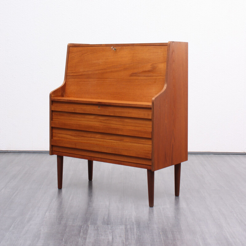 Teak secretary desk by Rooval, Denmark - 1960s