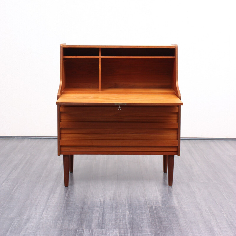 Teak secretary desk by Rooval, Denmark - 1960s