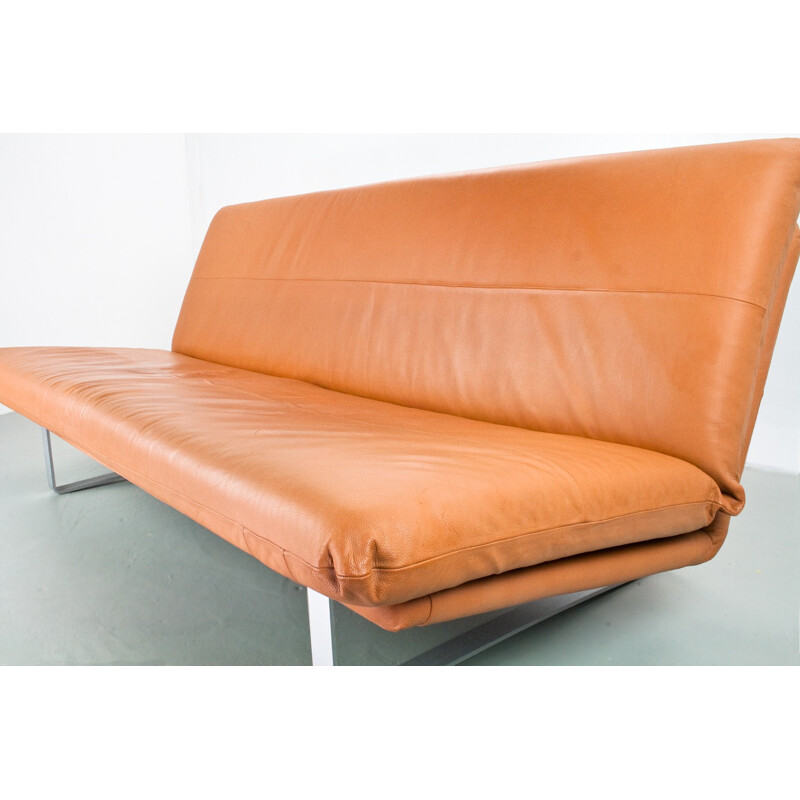 Leather sofa model C683 by Kho Liang Ie for Artifort 1960s