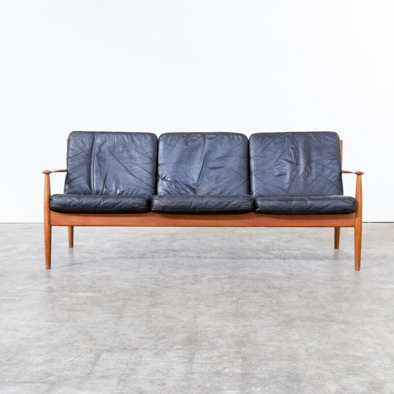 Grete Jalk 3 seat sofa for France & Son - 1960s