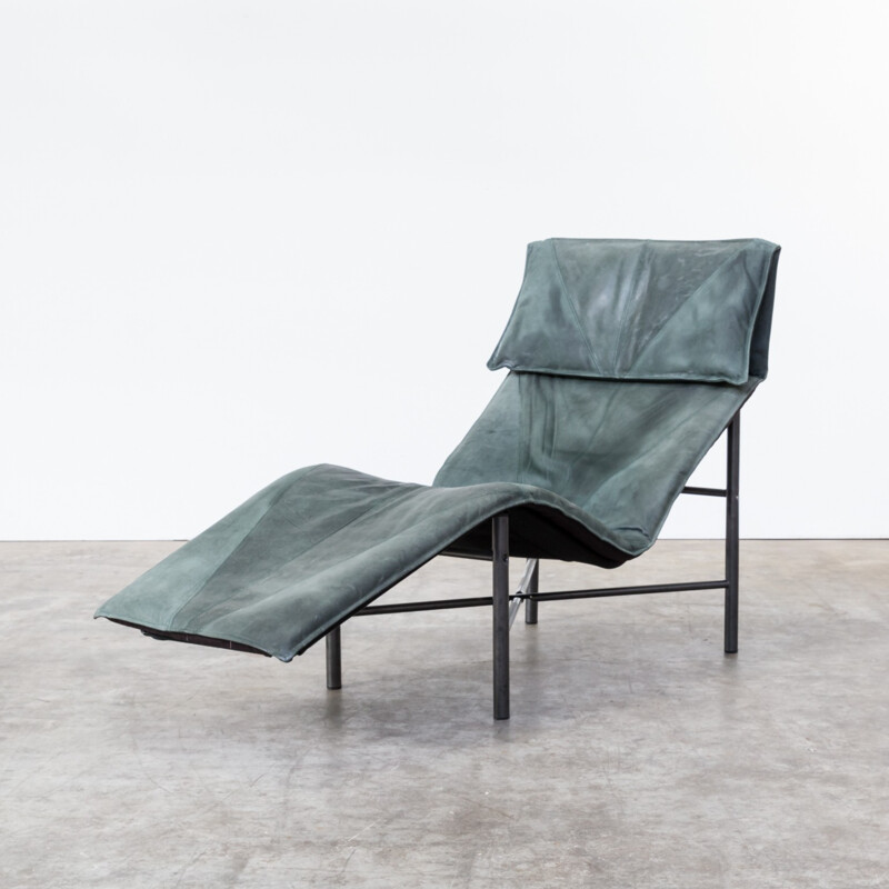Vintage leatherette chaise longue by Tord Björklund - 