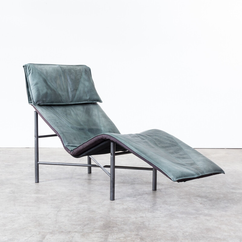 Chaise longue vintage en simili cuir de Tord Björklund - 1980