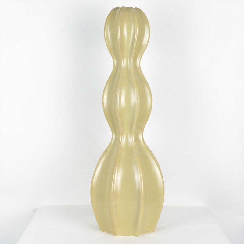 Vase jaune ambré en céramique Home Fashion - 1980