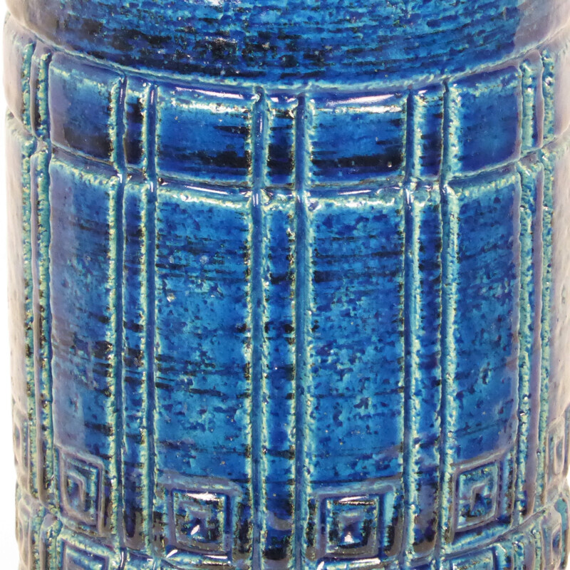 Pol Chambost Lamp, 1307 model, in blue ceramic, 1950