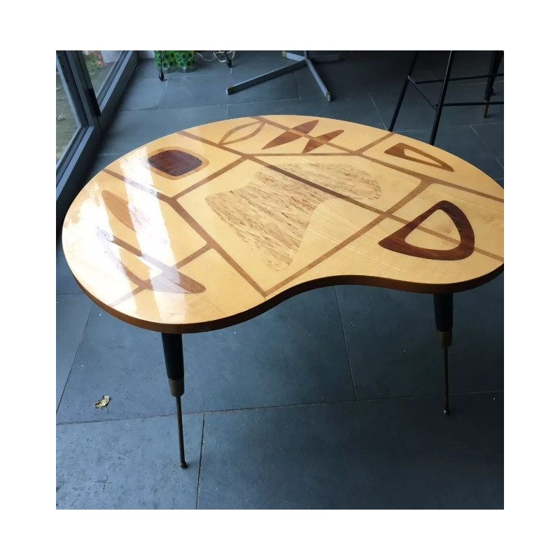 Coffee table with marquetry by Terrence Conran - 1960s