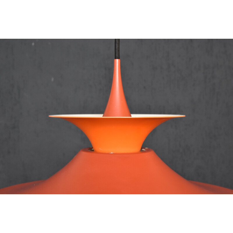 Orange pendant light by Erik Balslev or Fog & Mørup - 1960s 