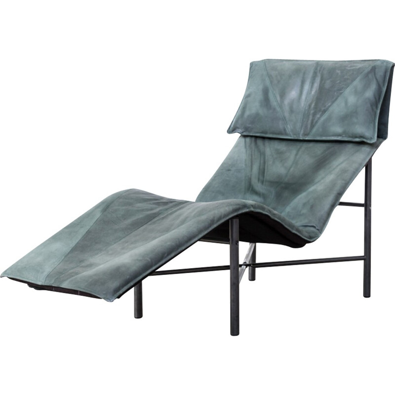 Vintage leatherette chaise longue by Tord Björklund - 