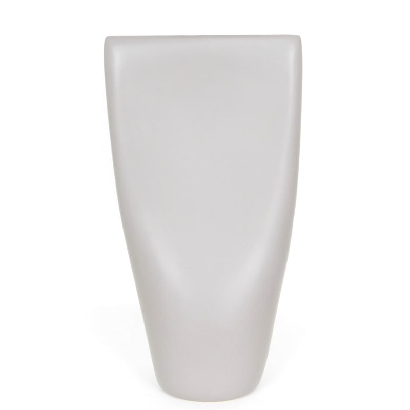 Vintage beige ceramic sculptural vase by Aza, 1980