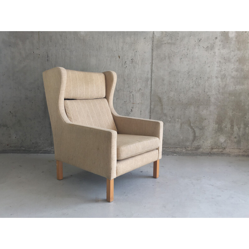 Fauteuil à oreilles vintage danois - 1960 