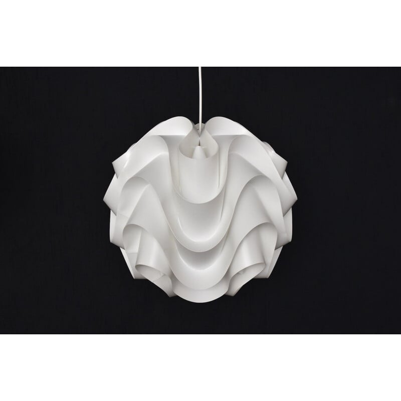 "172" white hanging lamp by Poul Christiansen for Le Klint - 1970s