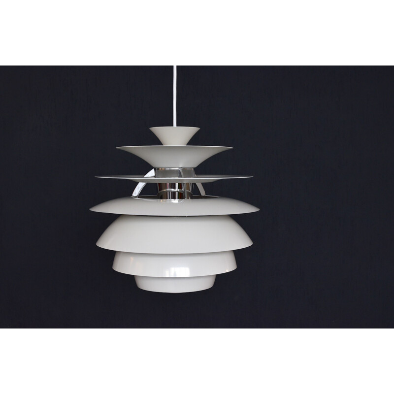 White "PH Snowball" hanging lamp by Poul Henningsen for Louis Poulsen - 1960s