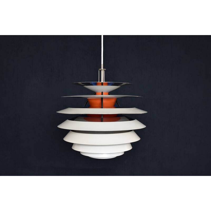 White "PH Contrast" hanging lamp by Poul Henningsen for Louis Poulsen - 1950s