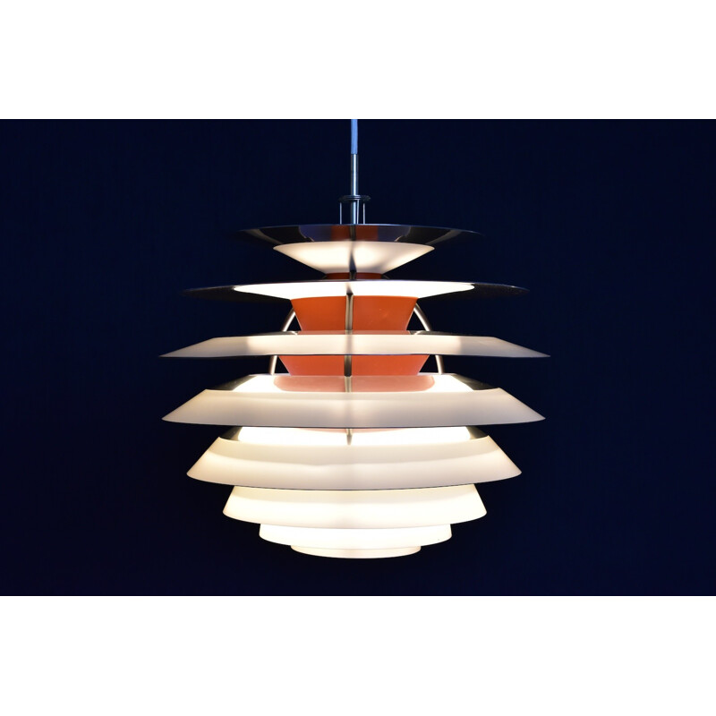 White "PH Contrast" hanging lamp by Poul Henningsen for Louis Poulsen - 1950s