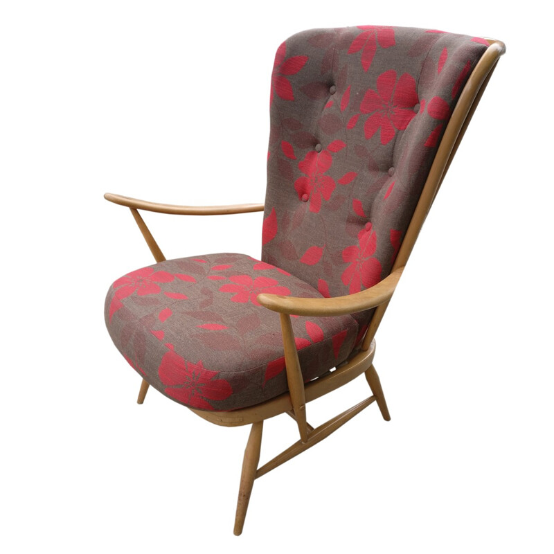 Vintage fauteuil met hoge rug voor Ercol, 1970