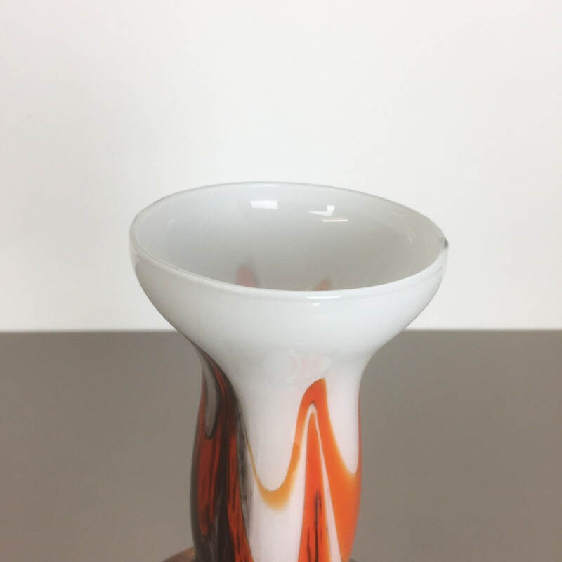 Vase vintage italien de Carlo Moretti pour Opaline Florence - 1970
