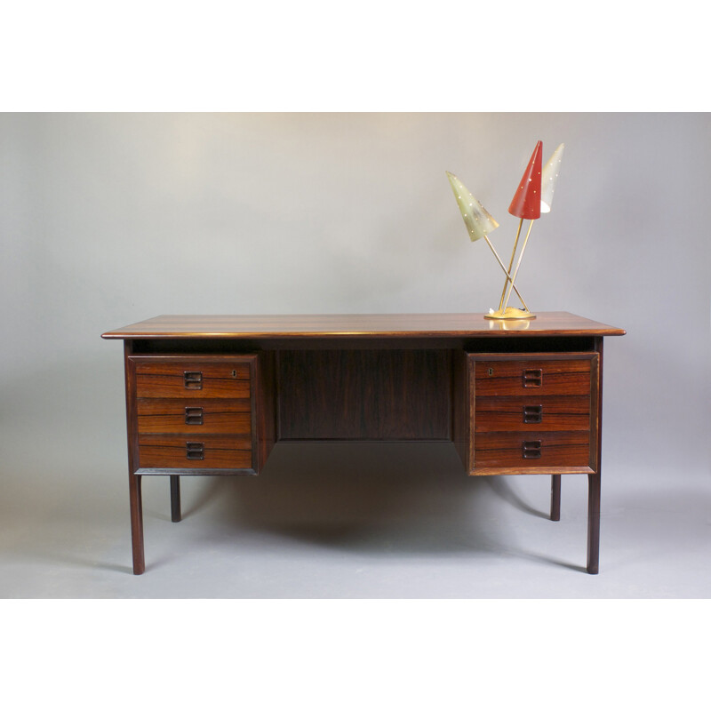 Vintage Rosewood Desk produced by Brouer Mobelfabrik - 1960s