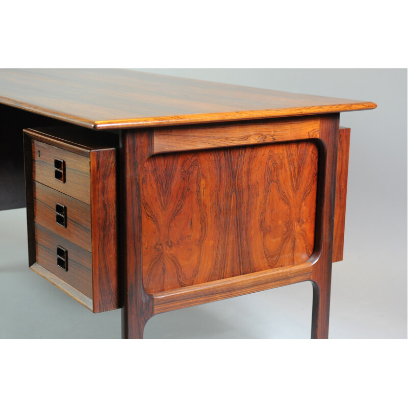 Vintage Rosewood Desk produced by Brouer Mobelfabrik - 1960s