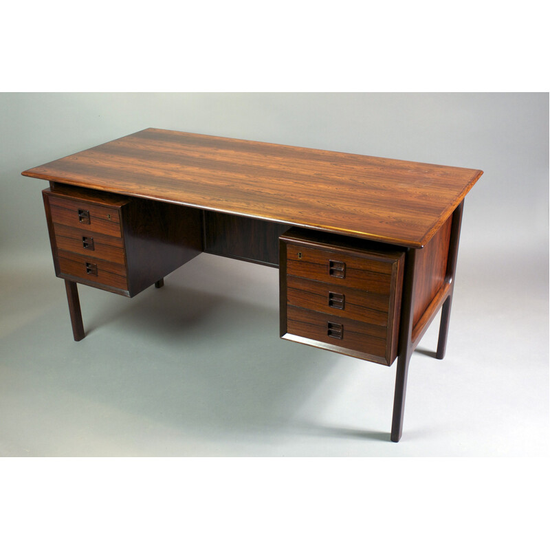 Vintage Rosewood Desk produced by Brouer Mobelfabrik - 1960s