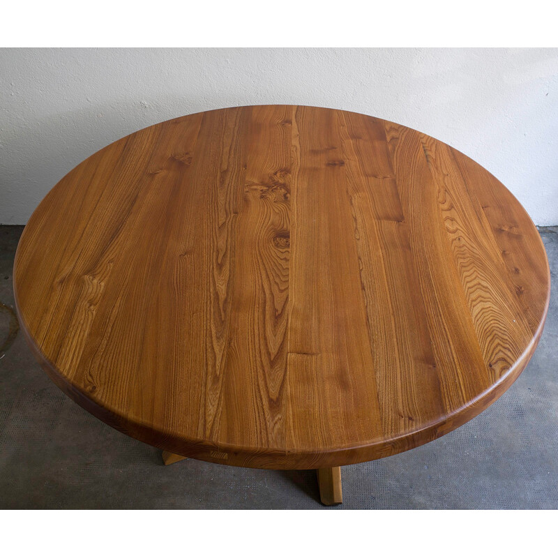 T21 "Sfax" table in elmwood by Pierre Chapo - 1970s