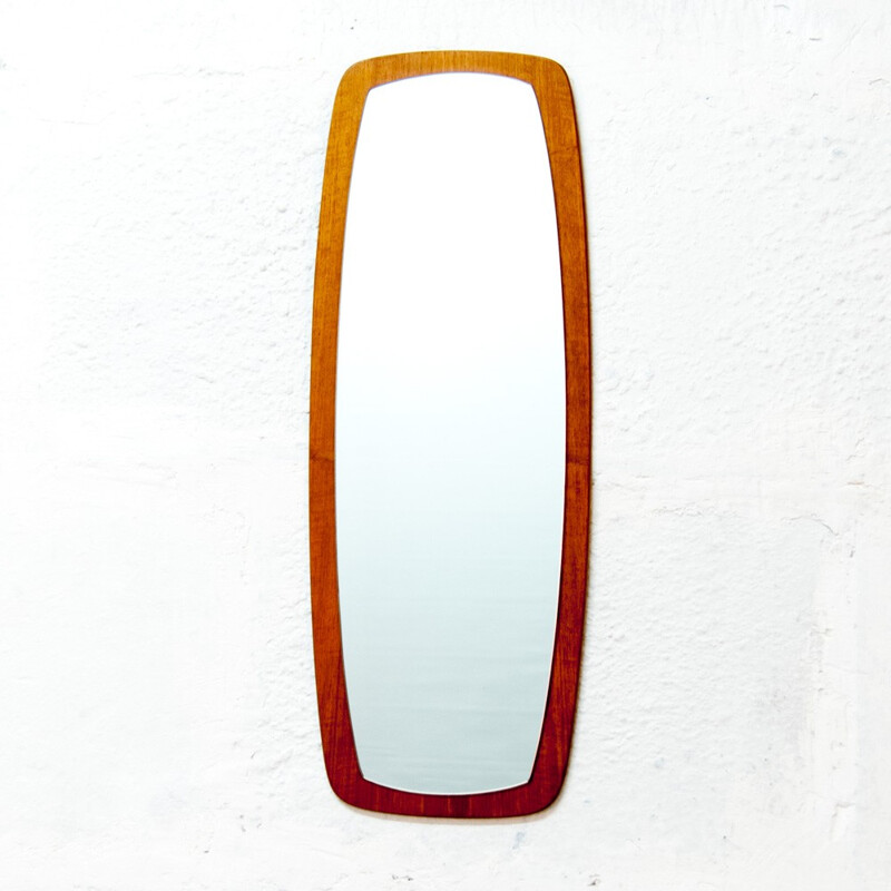 Scandinavian Mid-century Mirror in teak - 1960s