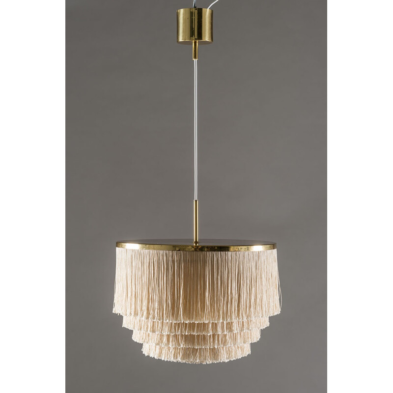 Hanging lamp in Brass with Fringes by Hans-Agne Jakobsson - 1960s