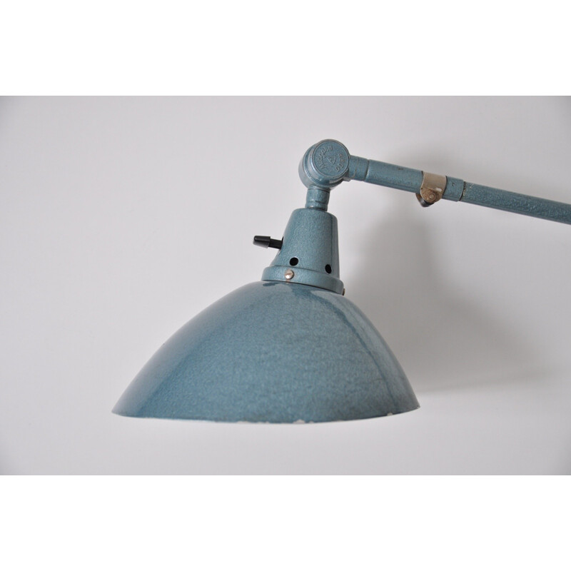 Lampe en bleu de Curt Fischer pour Midgard - 1960s