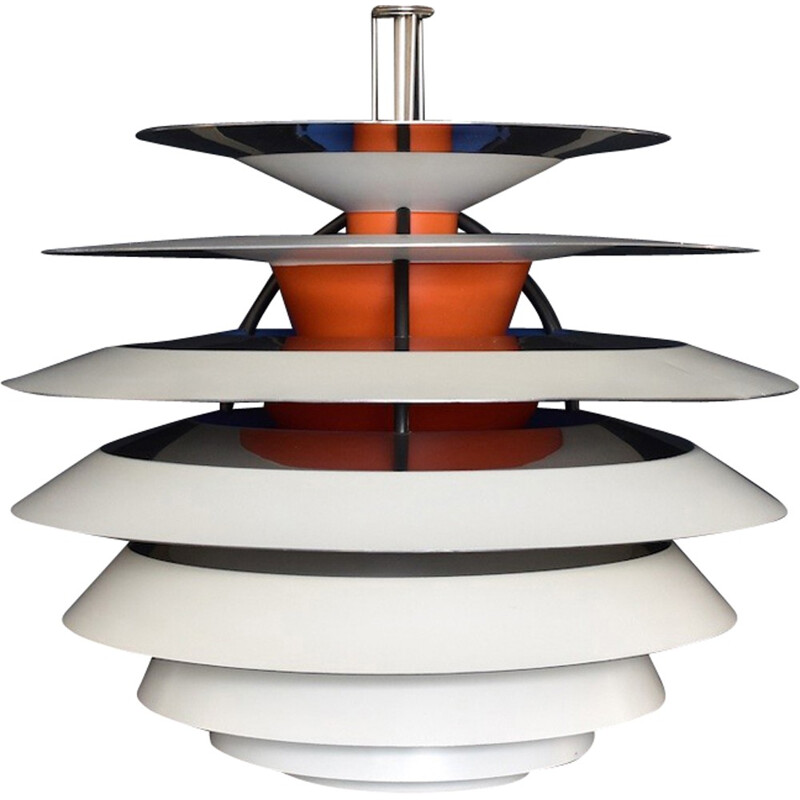 White "PH Contrast" hanging lamp by Poul Henningsen for Louis Poulsen - 1950s