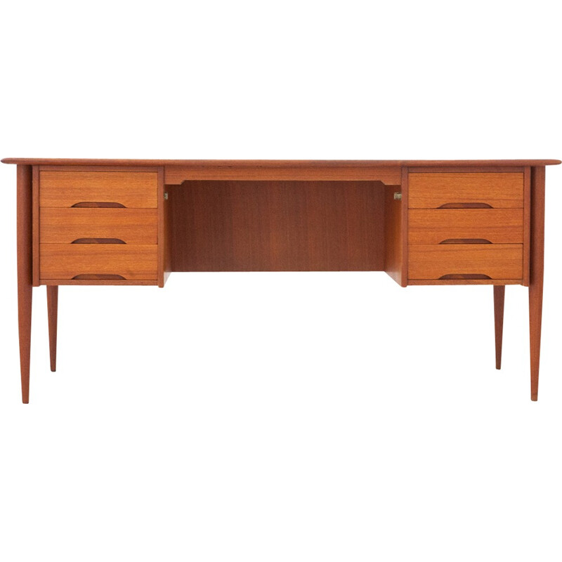 Vintage Danish Teak Desk - 1950s