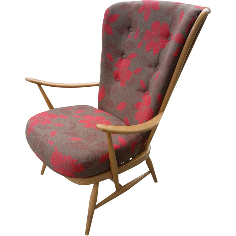 Vintage-Sessel mit hoher Rückenlehne für Ercol, 1970