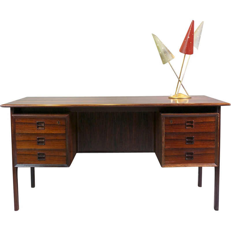 Vintage Rosewood Desk produced by Brouer Mobelfabrik - 1960s