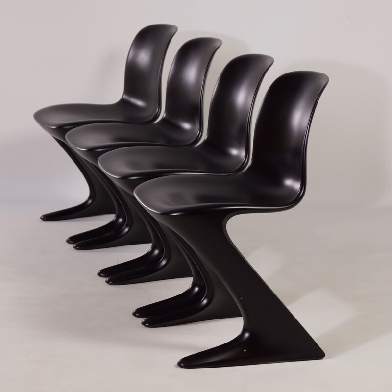 Set of 4 "Kangaroo" Chairs by Ernst Moeckl for Horn - 1960s 