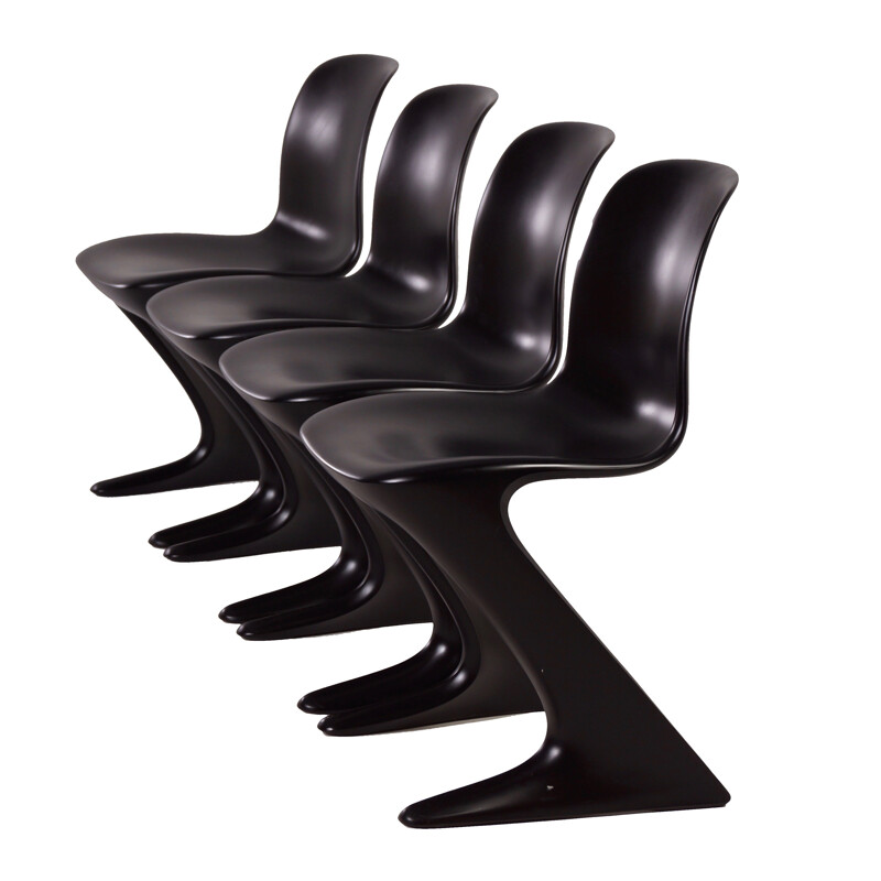 Set of 4 "Kangaroo" Chairs by Ernst Moeckl for Horn - 1960s 
