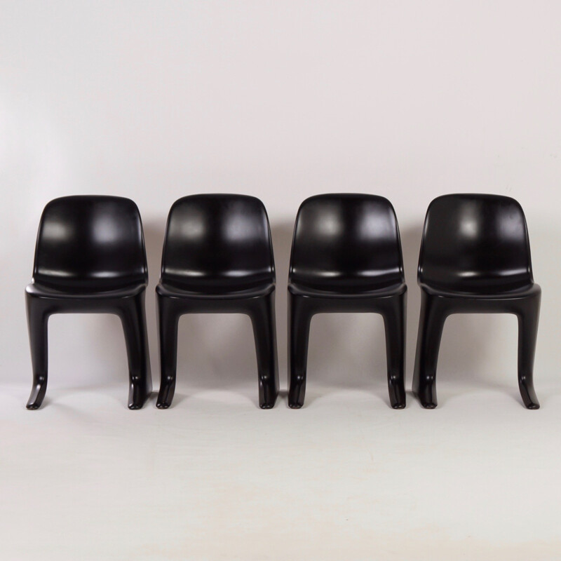 Set of 4 "Kangaroo" Chairs by Ernst Moeckl for Horn - 1960s 