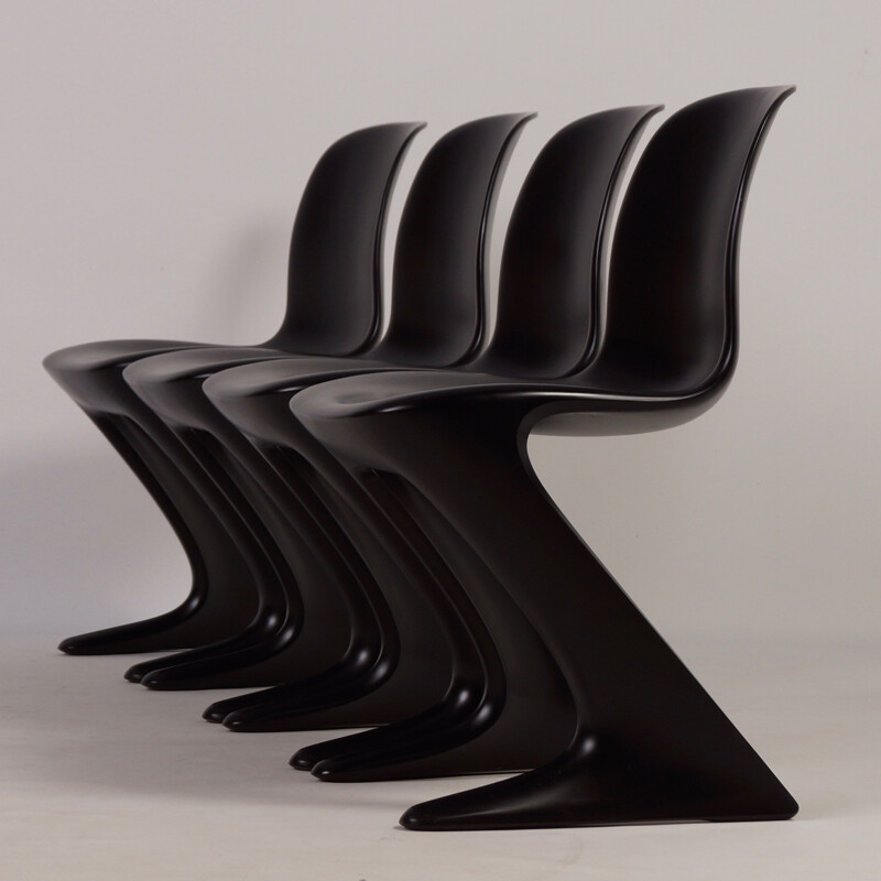 Set of 4 "Kangaroo" Chairs by Ernst Moeckl for Horn - 1960s 