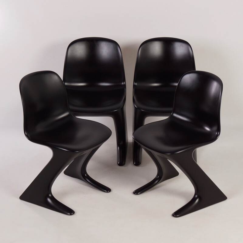 Set of 4 "Kangaroo" Chairs by Ernst Moeckl for Horn - 1960s 