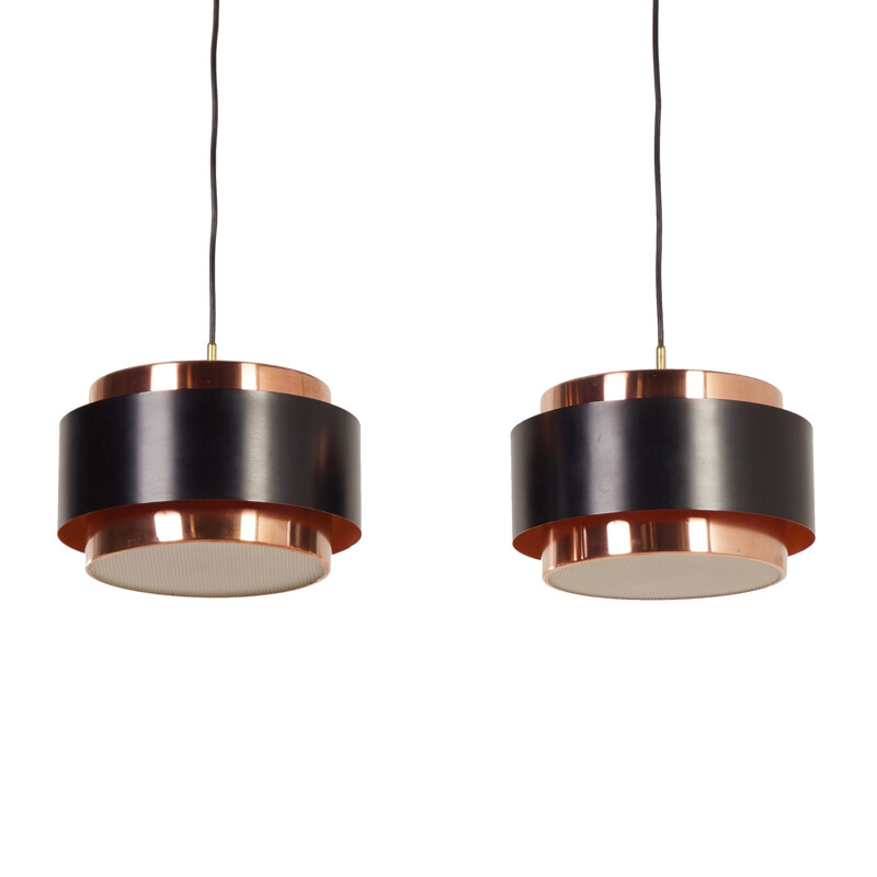Pair of Saturn Pendant Lamps by Jo Hammerborg for Fog & Morup - 1960s