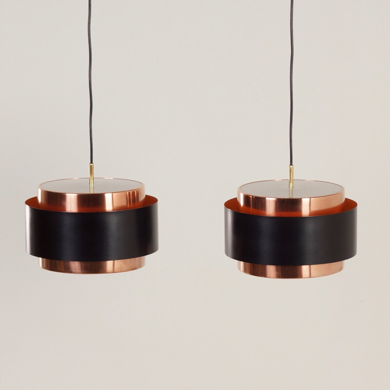 Pair of Saturn Pendant Lamps by Jo Hammerborg for Fog & Morup - 1960s